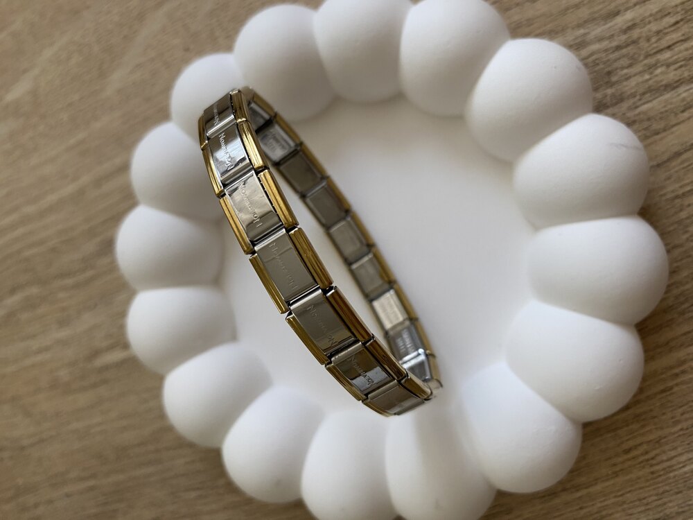 Nomination Bileklik İki Renk Gold Silver