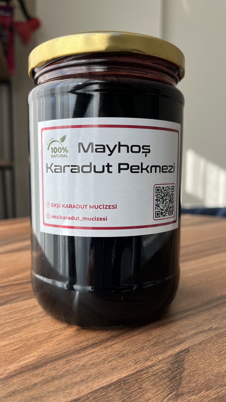(Şekersiz)-Karadut pekmezi(urmu dut) 800 gr