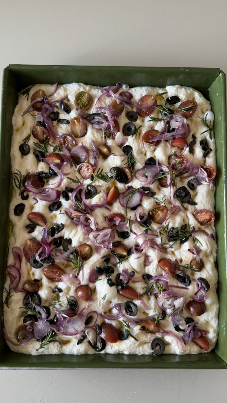 1800g %100 Ekşi Mayalı Tepsi Focaccia