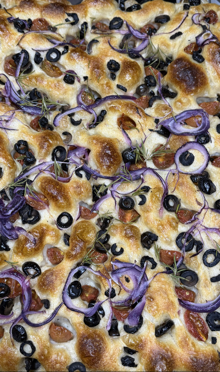 1800g %100 Ekşi Mayalı Tepsi Focaccia
