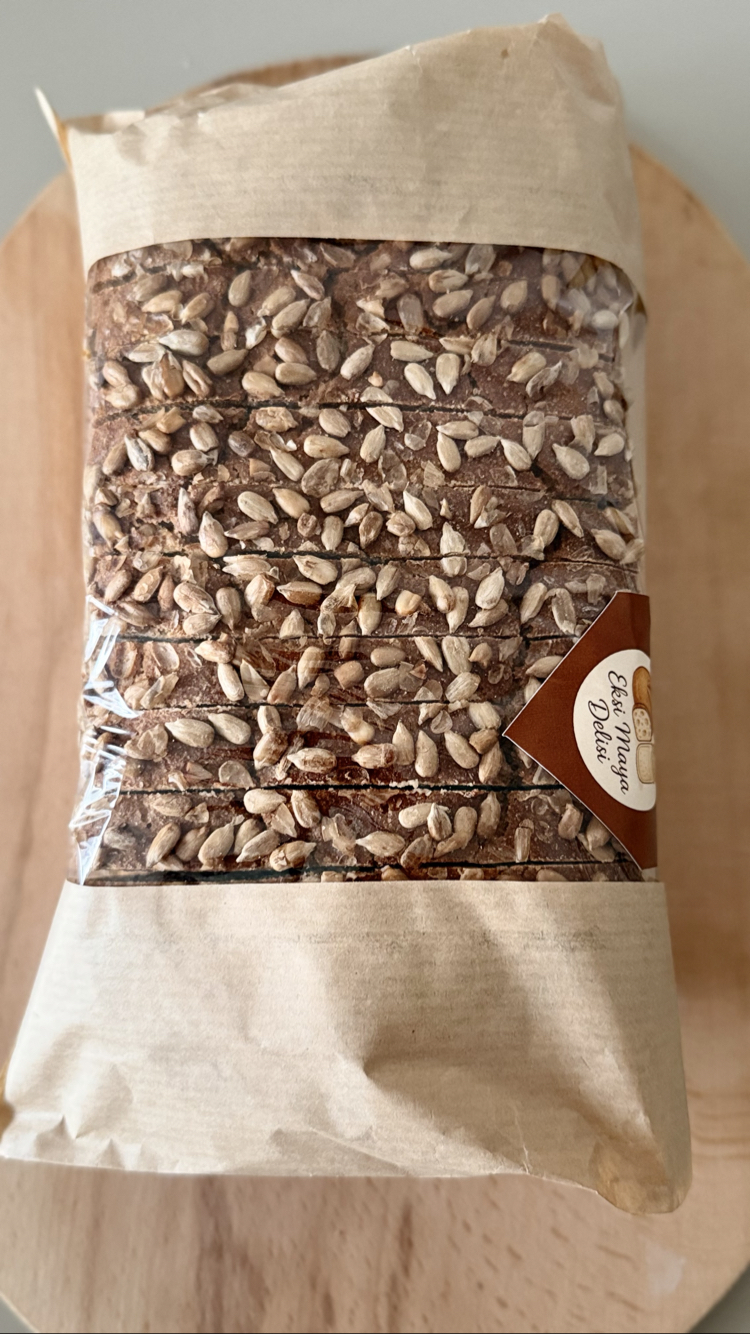 1250g %100 Ekşi Mayalı Çekirdekli Çavdar Ekmeği 