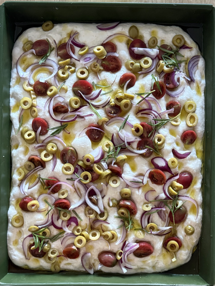 1800g %100 Ekşi Mayalı Tepsi Focaccia