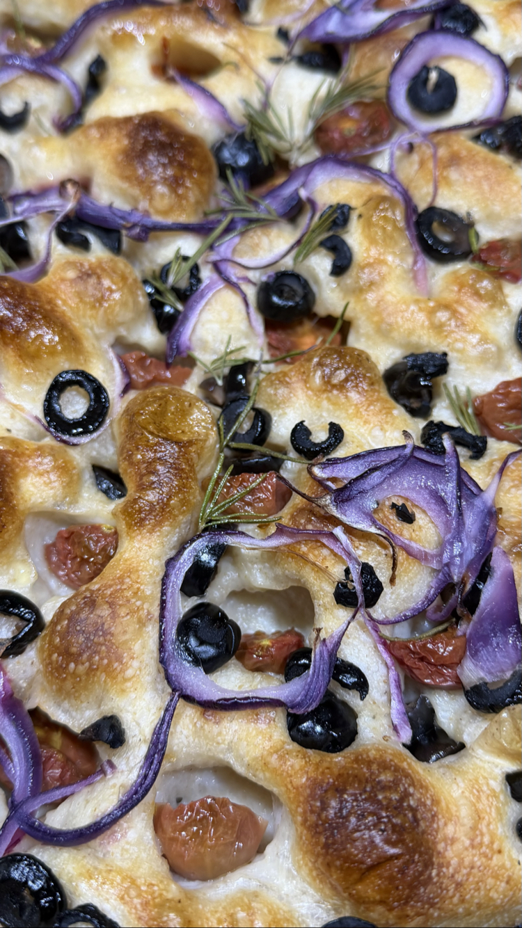 1800g %100 Ekşi Mayalı Tepsi Focaccia