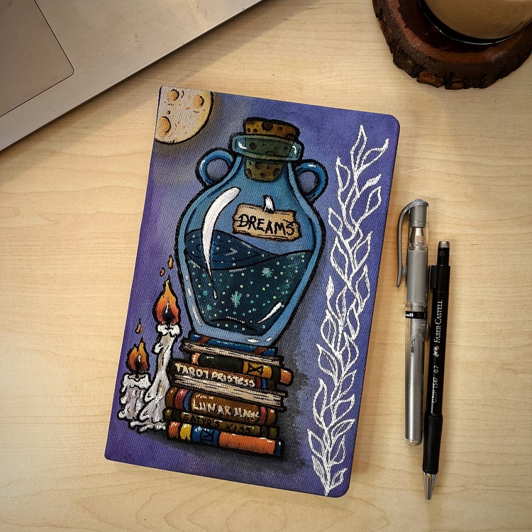Purple Potion - El Çizimi A5 Defter