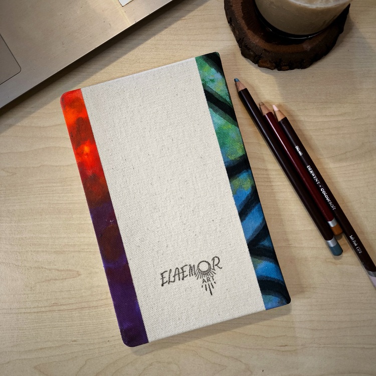 Neon Bakışlar – El Çizimi A5 Defter