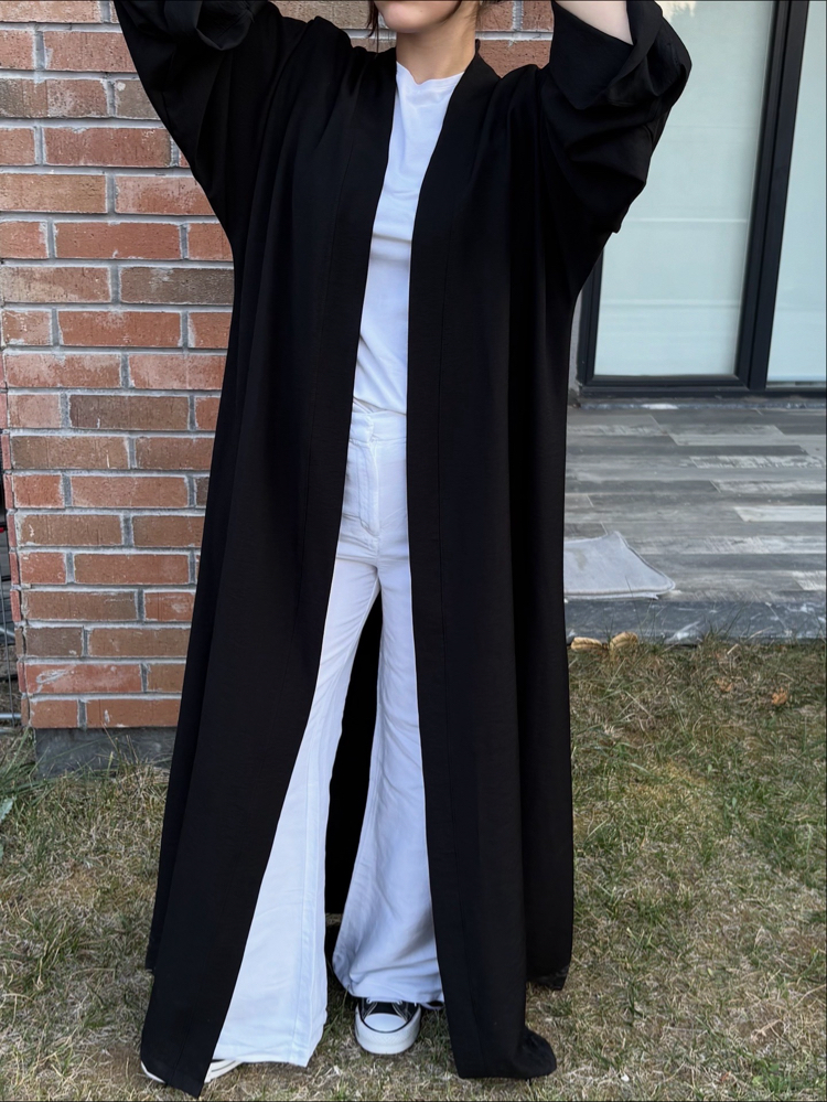 modal kolu dügme detayli abaya