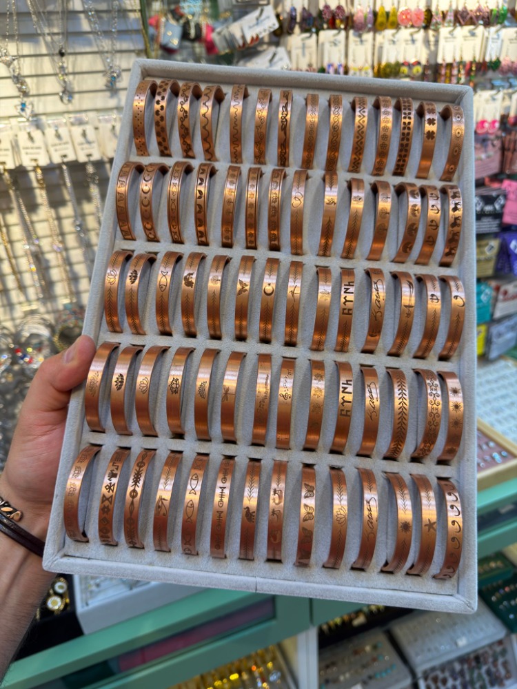 Bakır Bileklik Lazer İşçilik
