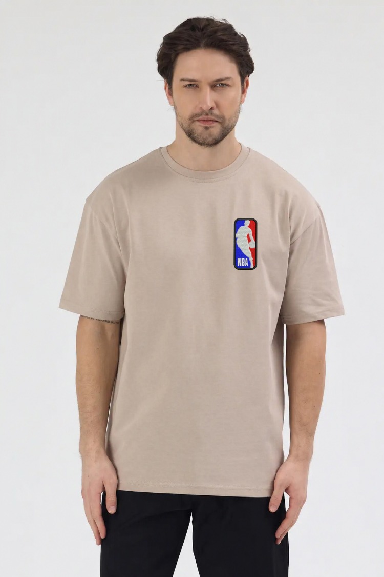 NBA Nakış İşlemeli Unisex Oversize T-Shirt