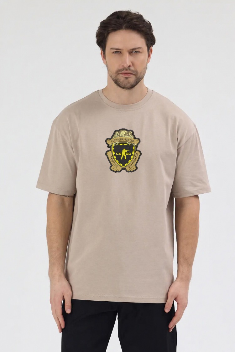 Cs Go Nakış İşlemeli Unisex Oversize T-Shirt