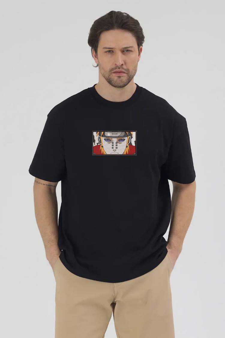 Pain Nakış İşlemeli Unisex Oversize T-Shirt