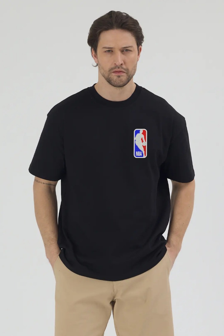 NBA Nakış İşlemeli Unisex Oversize T-Shirt