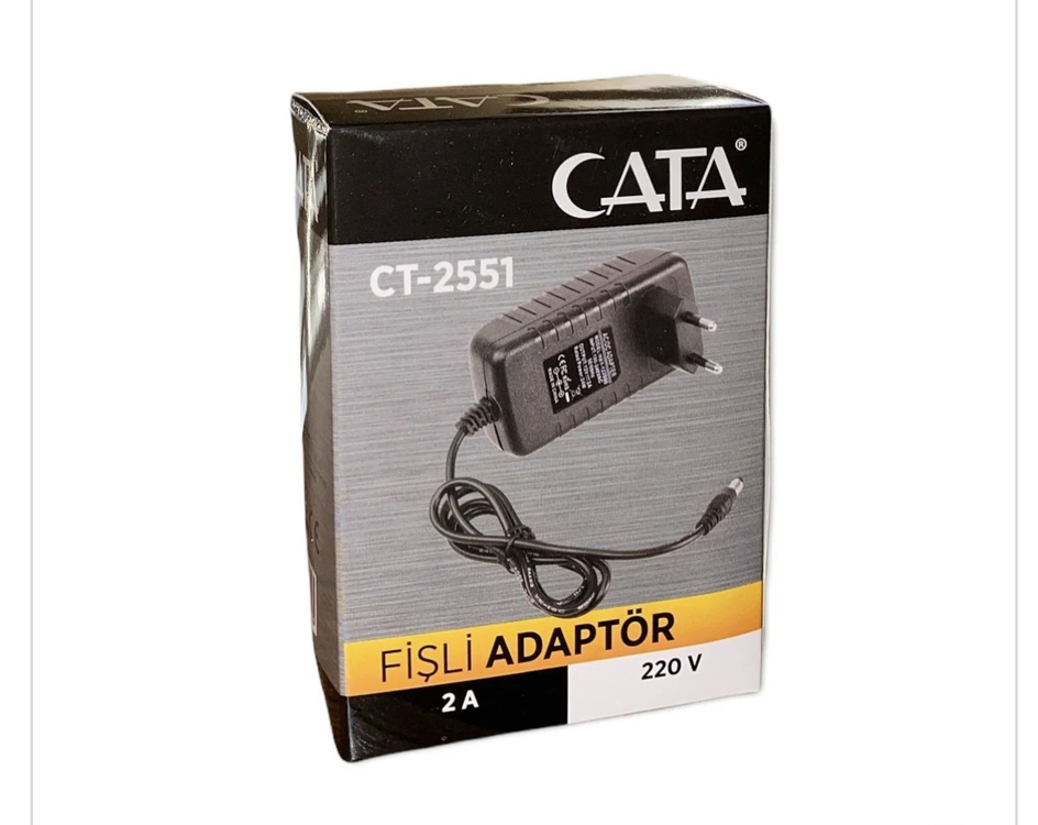 Cata 12 volt 2 amper fişli adaptör