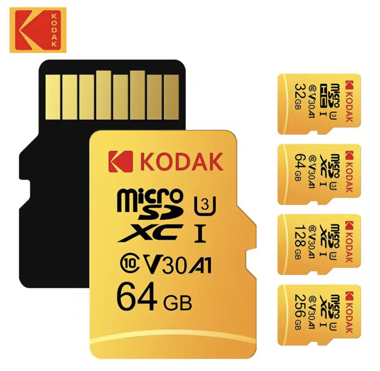 Kodak 64GB microSDXC Hafıza Kartı Sarı