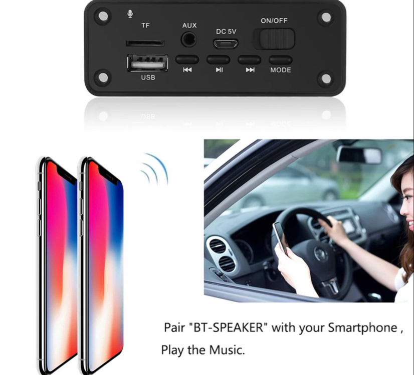 3*2 wat 5 volt mp3 müzik çalar
