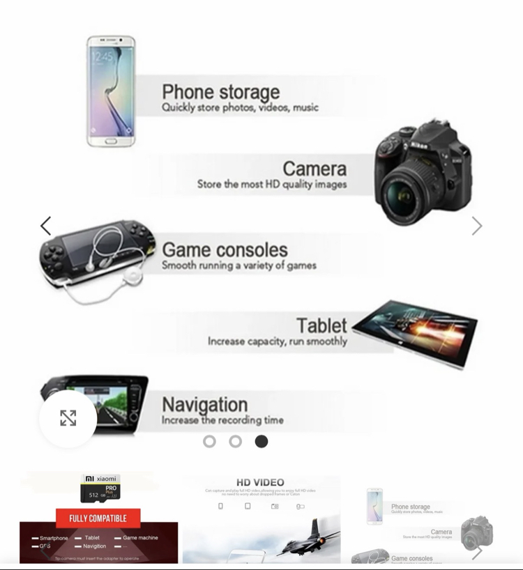 Xiaomi 5 adet A2 /U3/K4 pro plas hafıza kartı