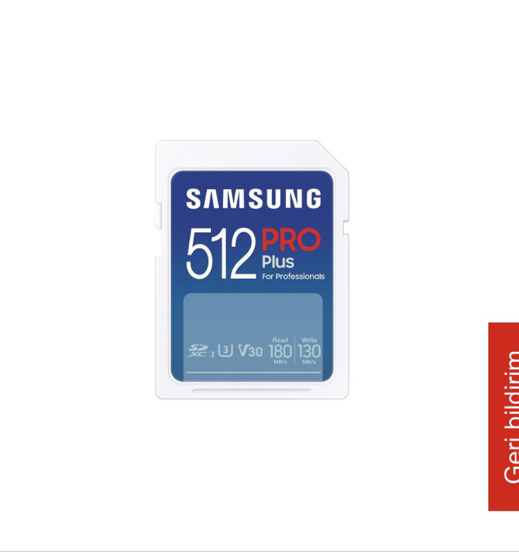 Samsung 512GB Pro Plus Mavi Hafıza Kartı sd kart