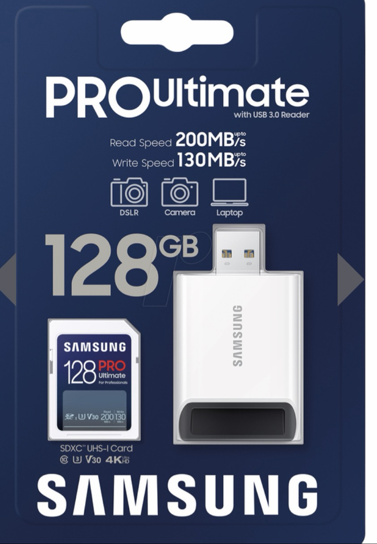 Samsung pro ultumate 128 gb hafıza kart
