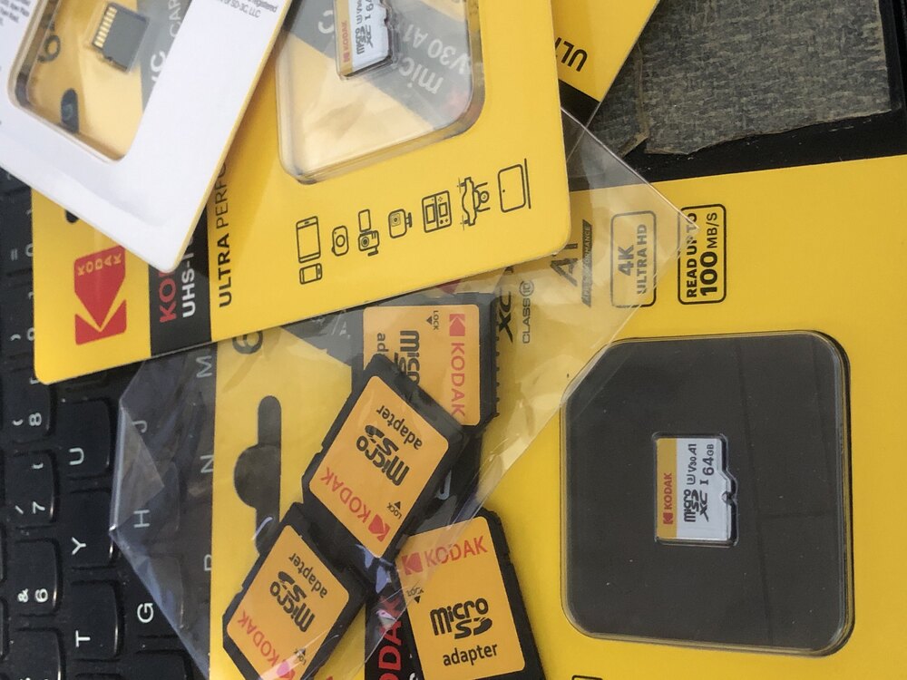 Kodak 64GB microSDXC Hafıza Kartı Sarı
