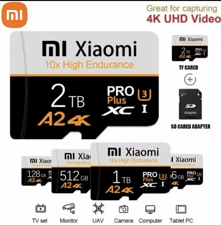 Xiaomi 2TB Pro Plus A2 4K Hafıza Kartı