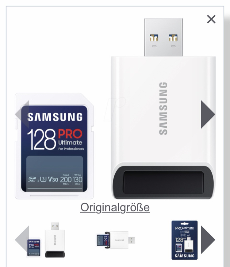 Samsung pro ultumate 128 gb hafıza kart