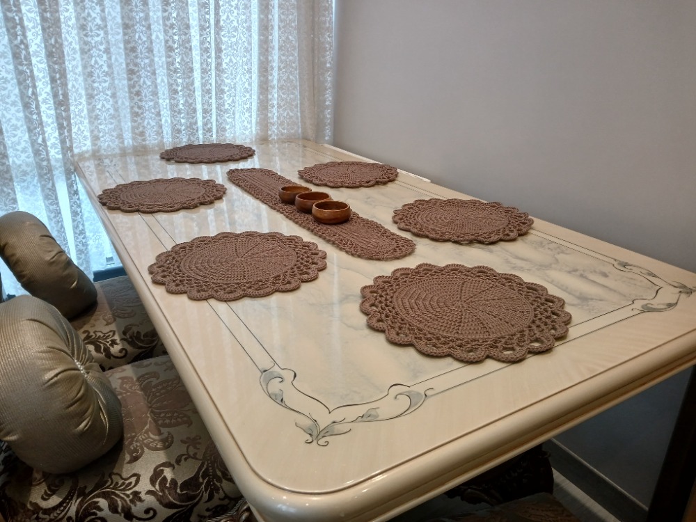 Kahverengi Polyester Supla Takımı 