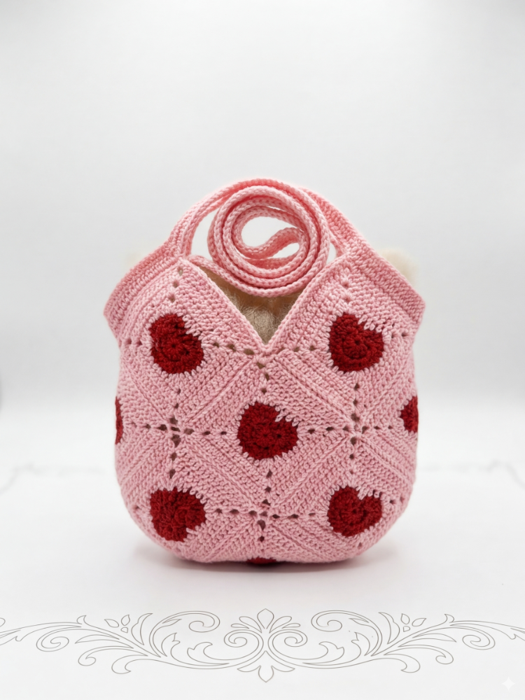 Pembe çocuk kol çantası
