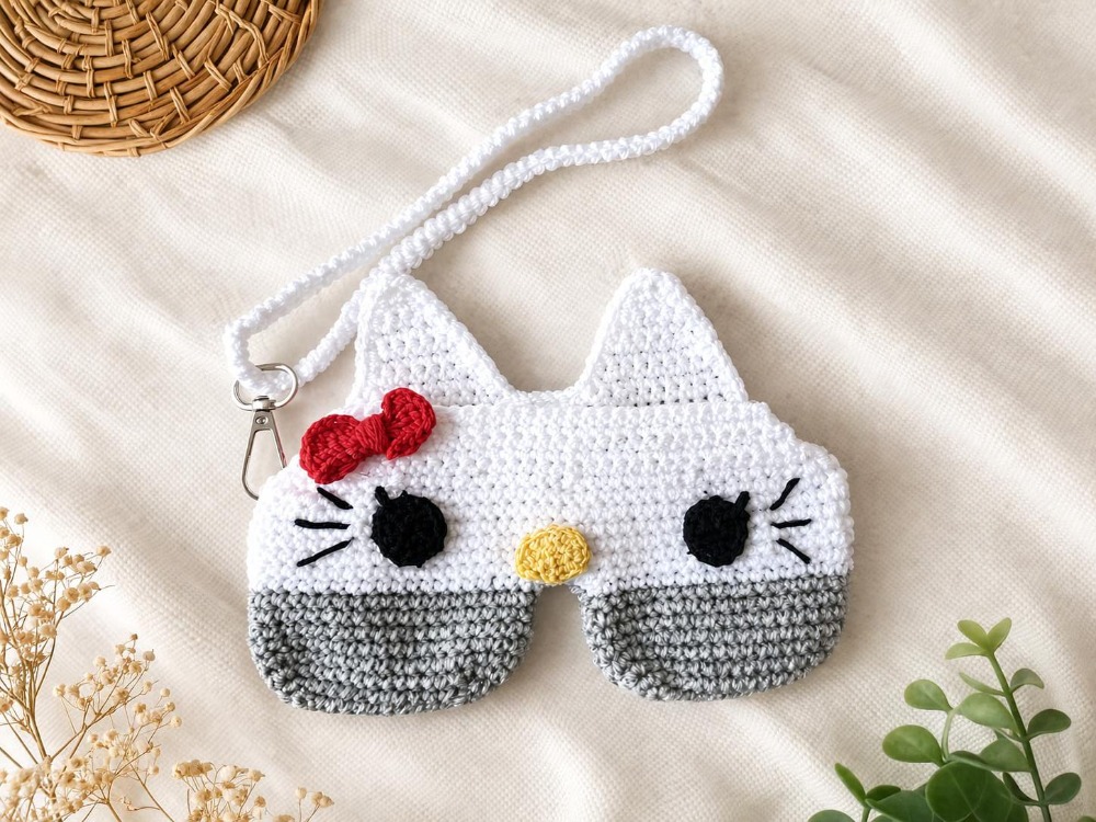  Hello Kitty Örgü Gözlük Kılıfı 