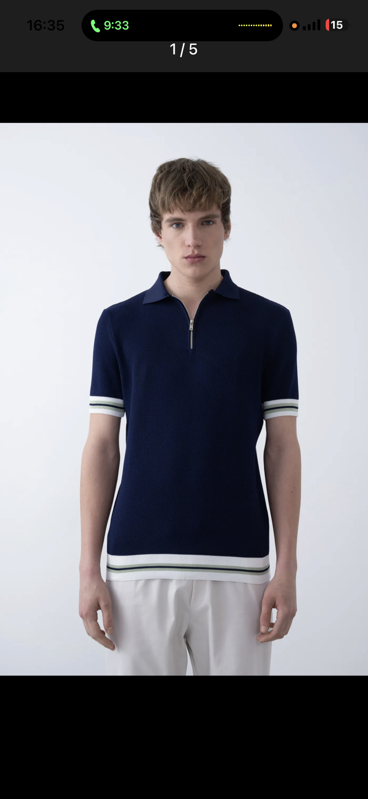 Çizgi Detaylı Triko T-Shirt