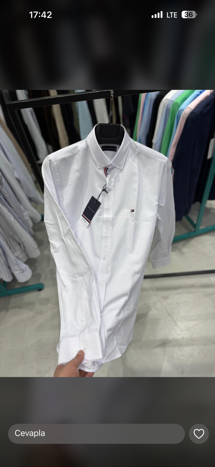 TOMMY HİLFİGER BEYAZ GÖMLEK