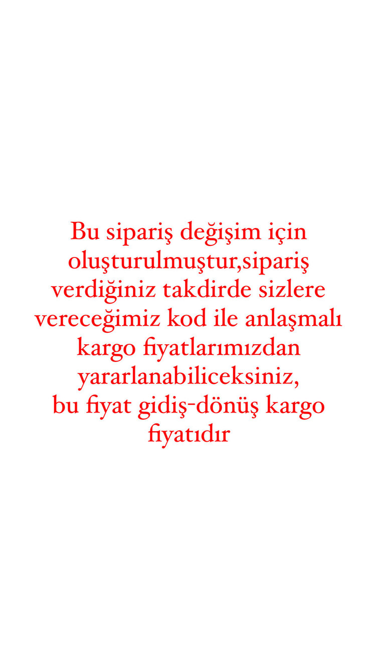 DEĞİŞİM KARGO ÜCRETİ