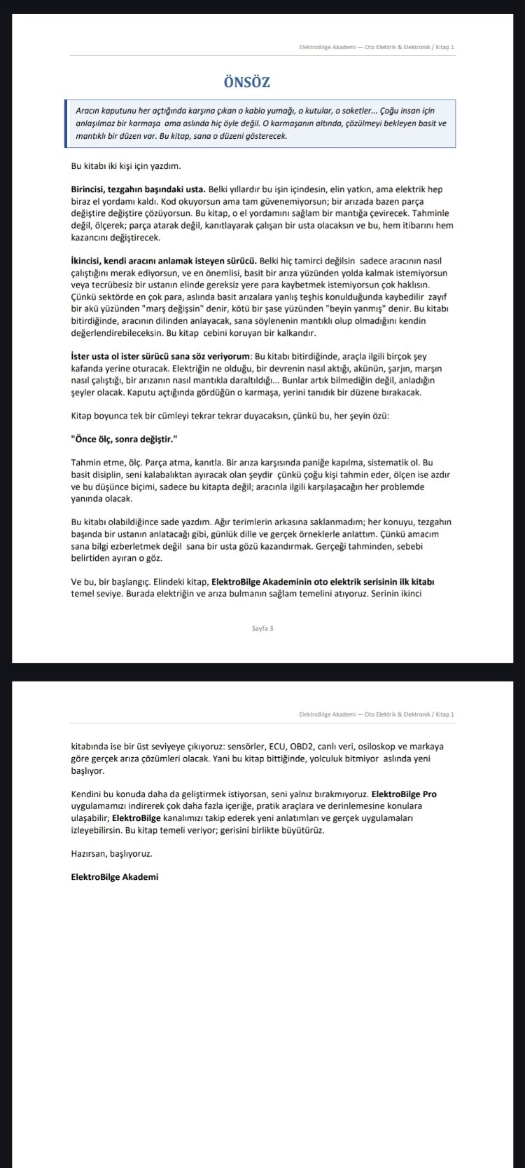 Oto Elektrik & Elektronik Eğitim ve Arıza Bulma Teknikleri