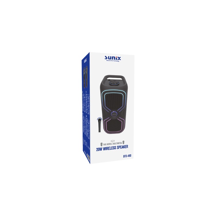 SUNİX BTS-480 20W KABLOSUZ HOPARLÖR 