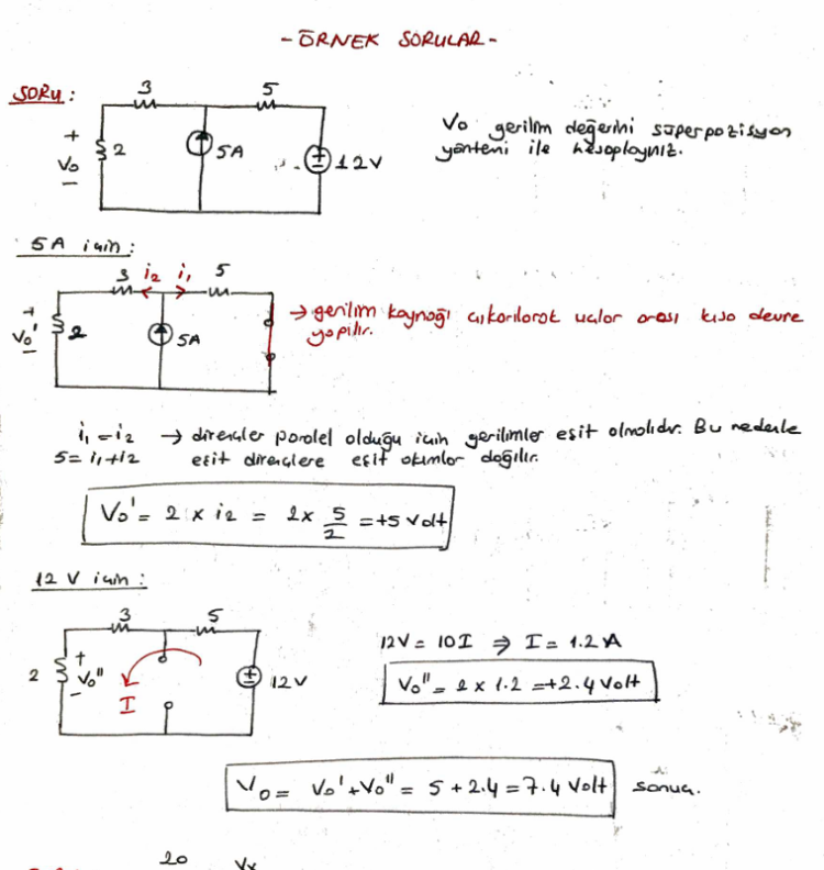 Elektrik Devreleri 1 Ders Notu ( El Yazması )
