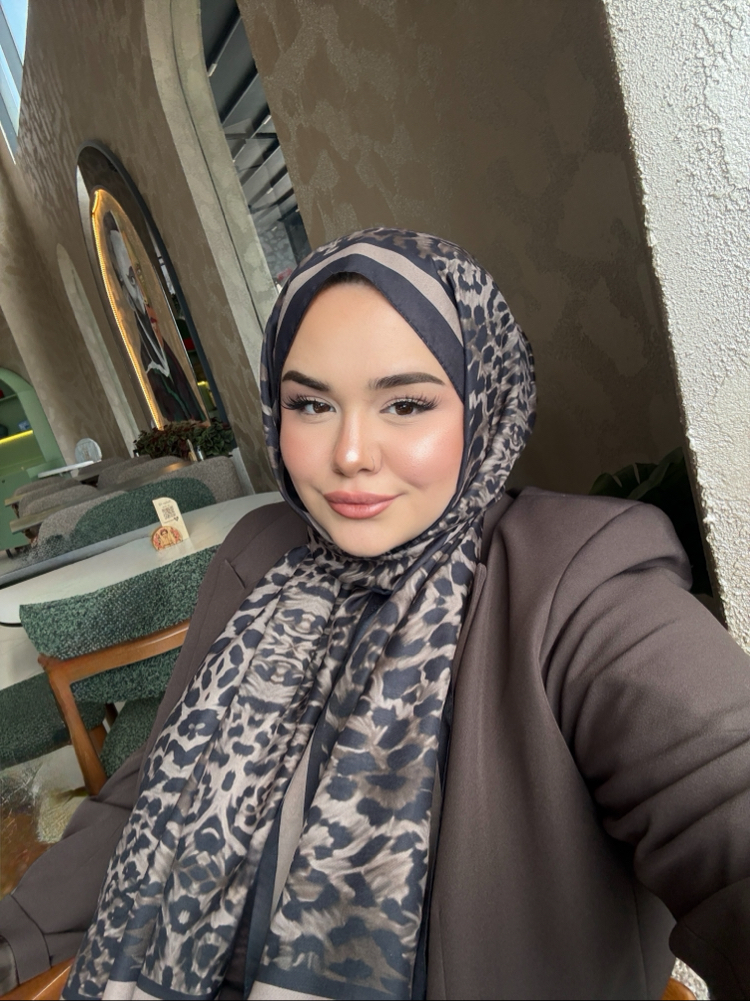 Kahverengi Leopar Soft Şal