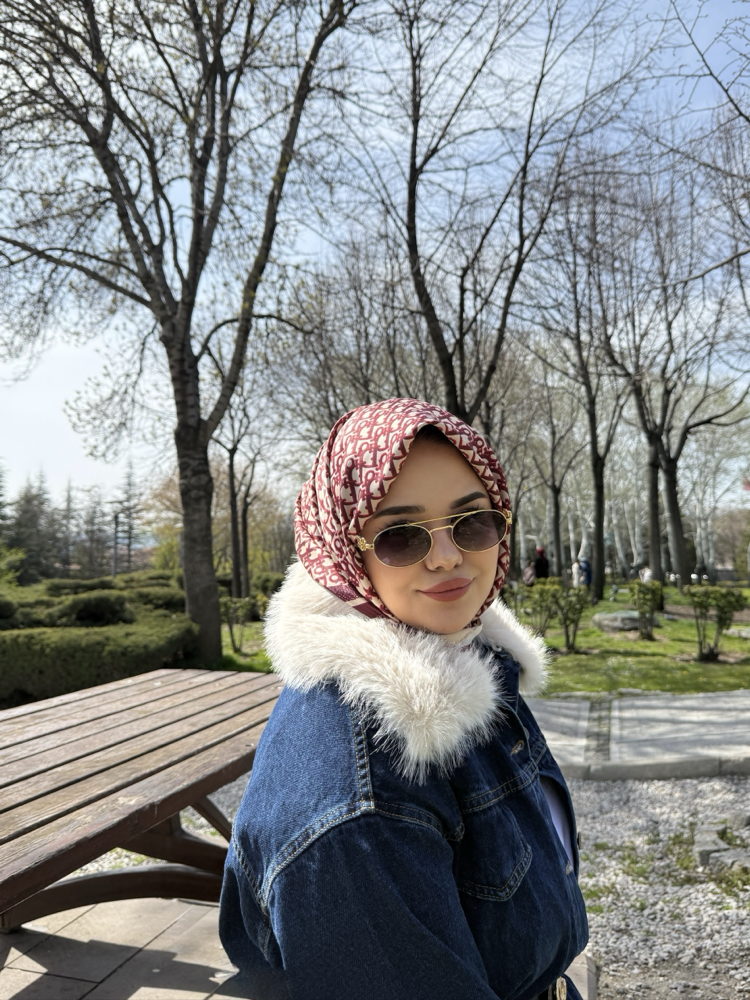 İthal Twill İpek Eşarp Bordo