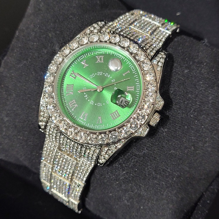 Iced Roli Case Watch V3 (Green-Silver) 