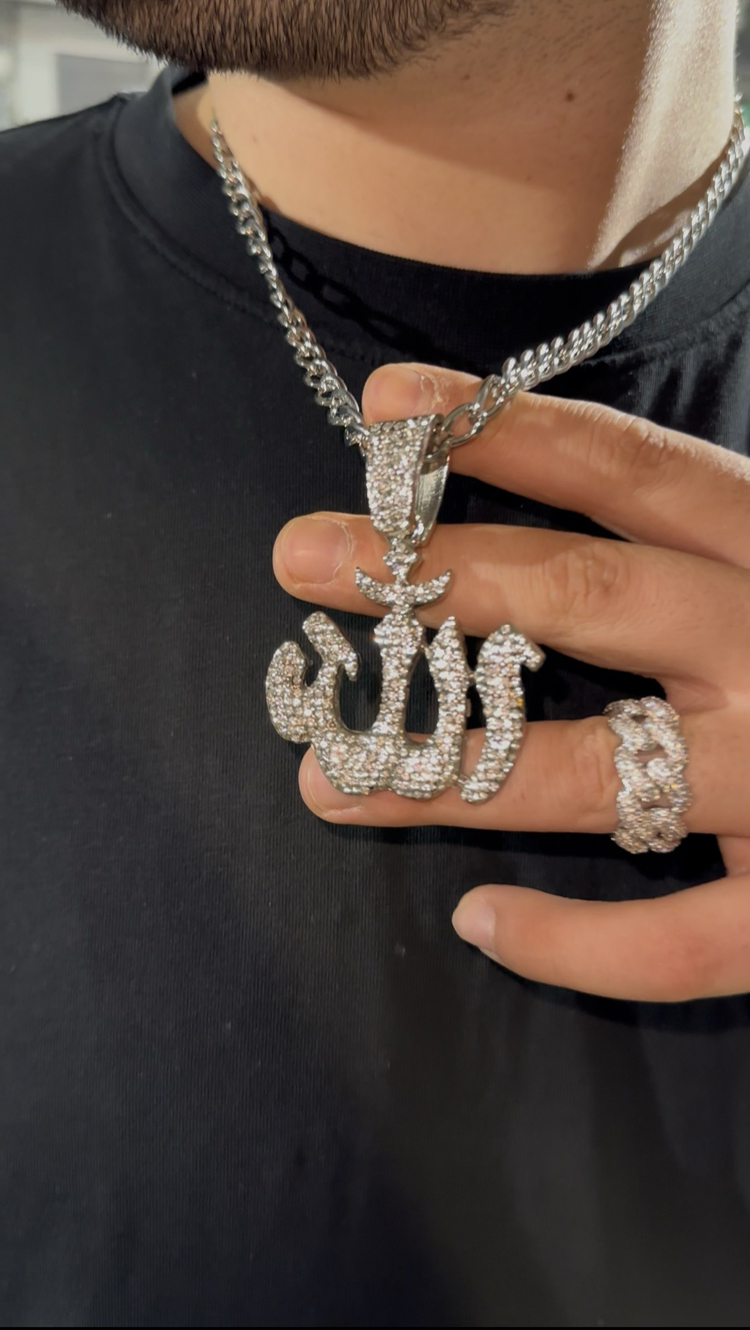 Iced Out ALLAH Pendant