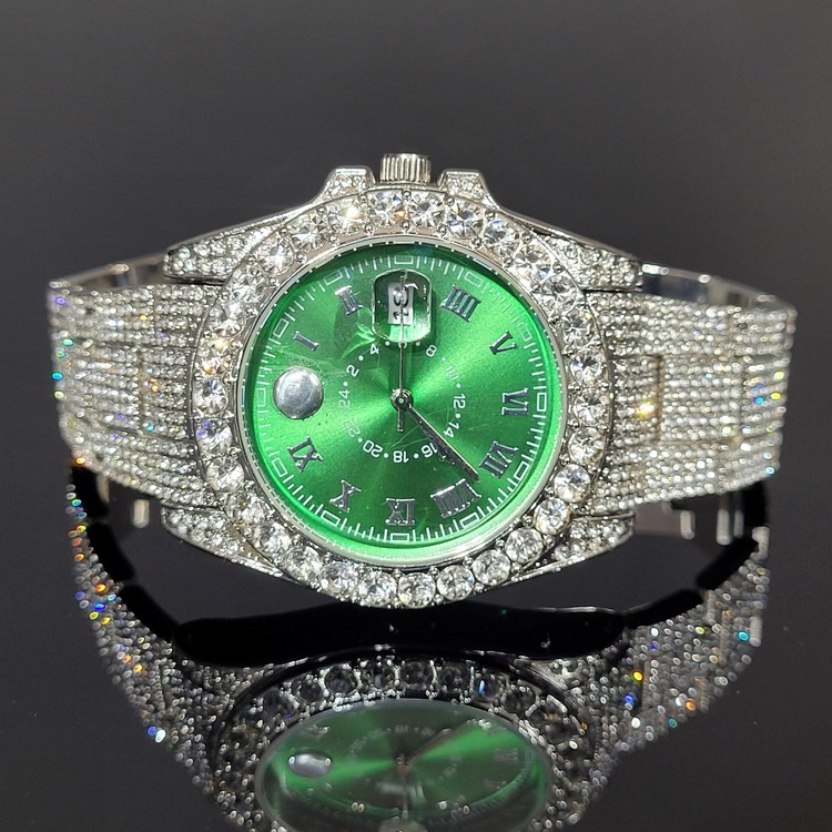 Iced Roli Case Watch V3 (Green-Silver) 