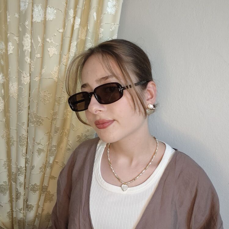 Retro dikdörtgen güneş gözlüğü