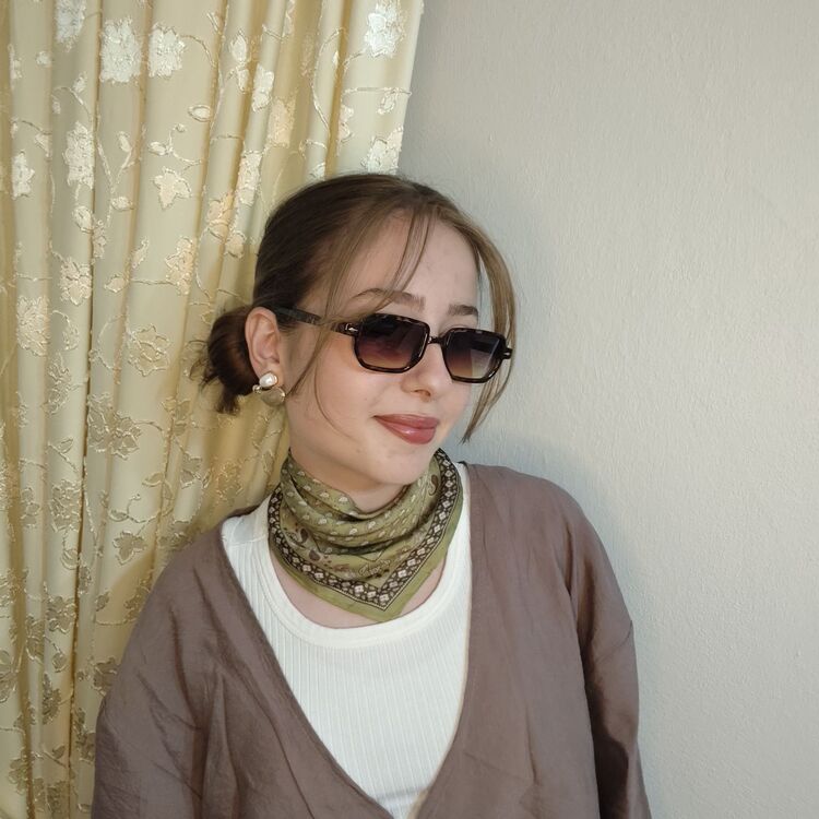 Kahverengi retro güneş gözlüğü