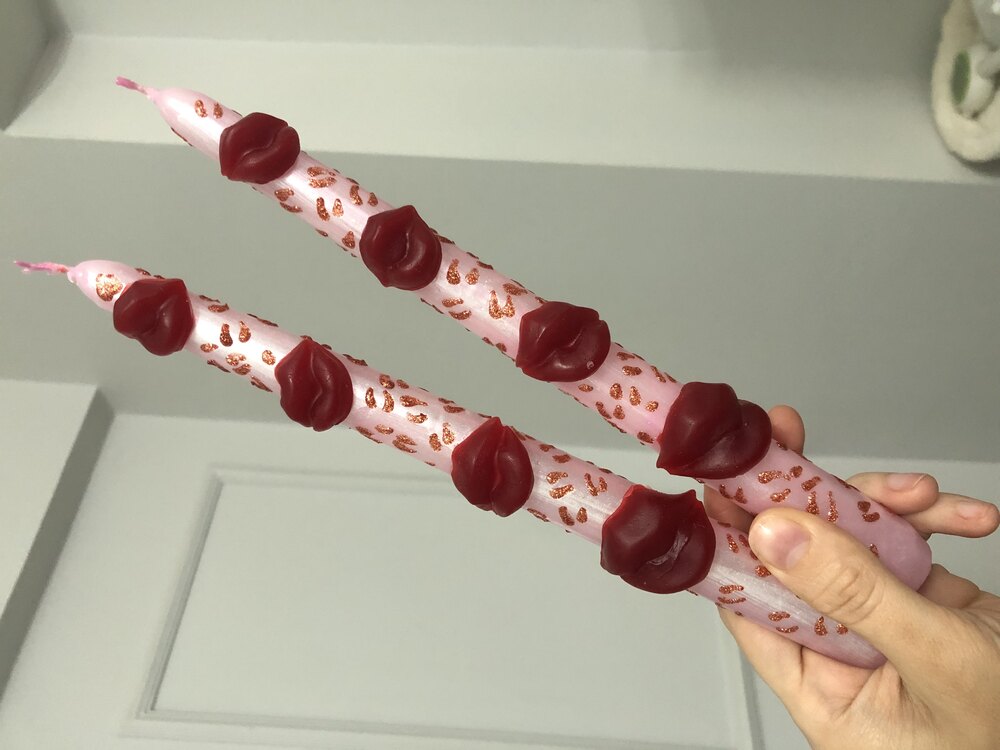 Dudaklı mum 1 adet