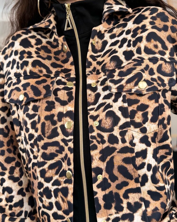 Leopar Desen Alt Üst Takım