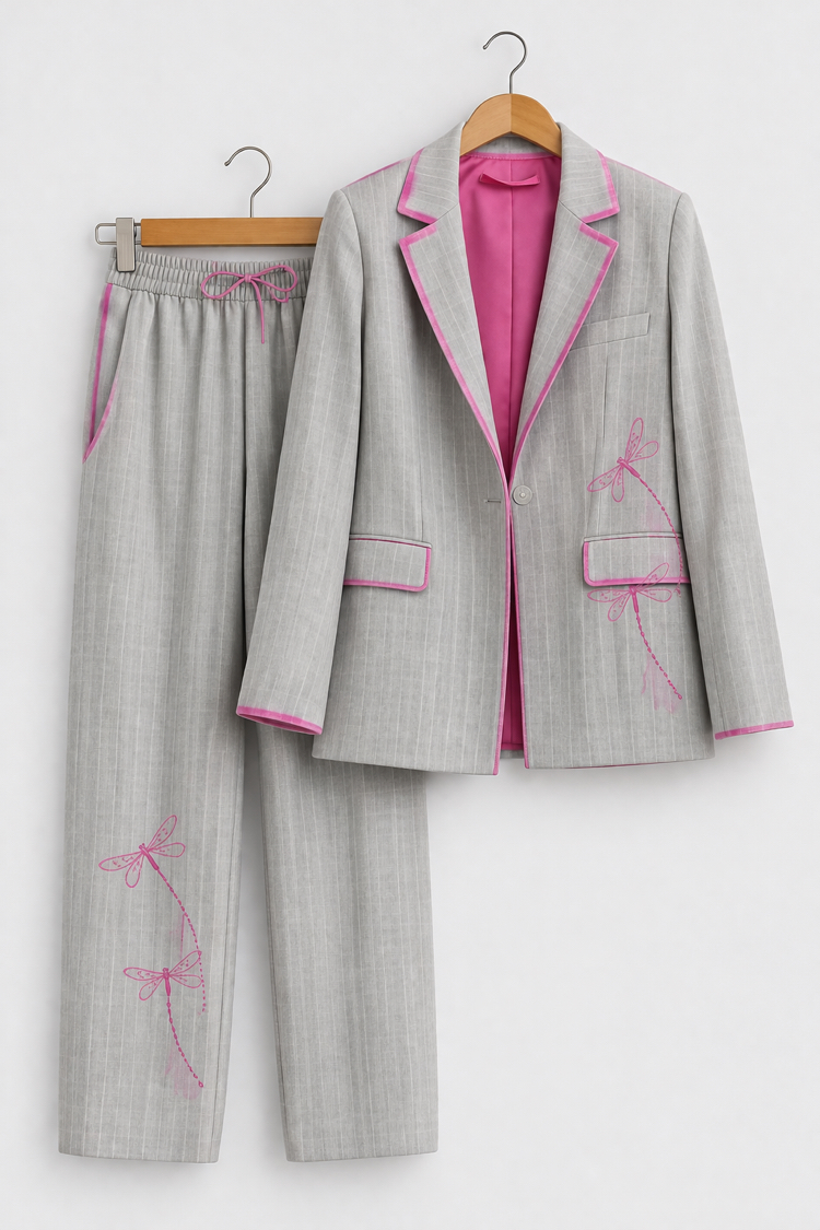 Özel Tasarım Blazer Pantolon Takım GRİ