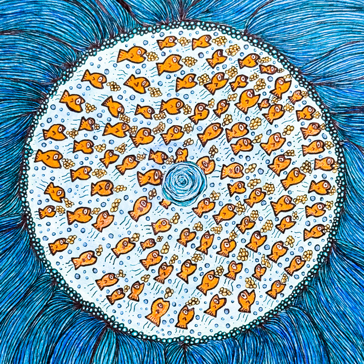 Round Gold Fish