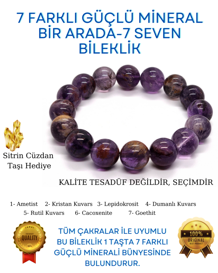 A KALİTE  7 SEVEN - 7 FARKLI GÜÇ - BİLEKLİK