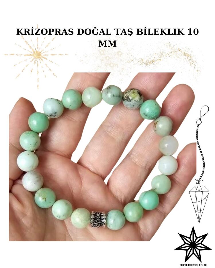 KRİZOPRAS DOĞALTAŞ BİLEKLİK