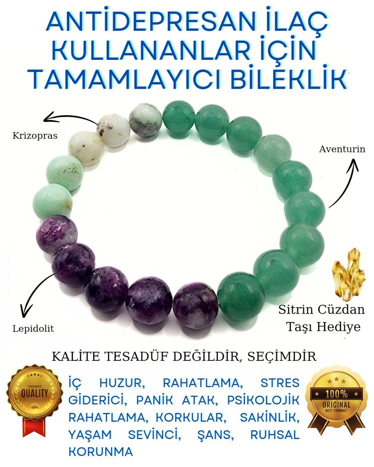 Antidepresif Doğaltaş Bileklik
