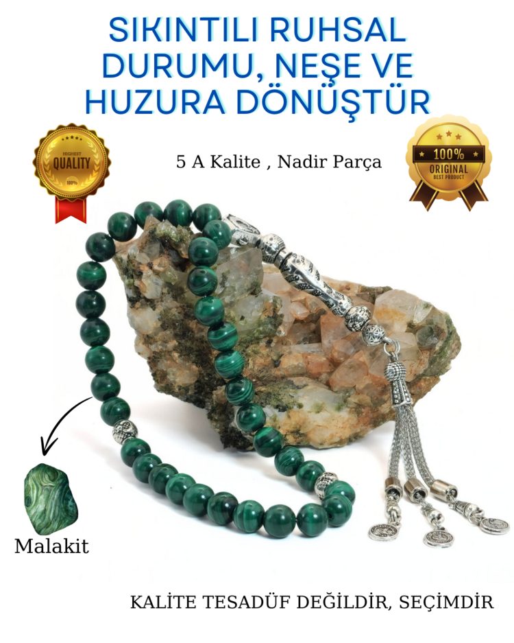 Malakit 5 A Kalite Tesbih