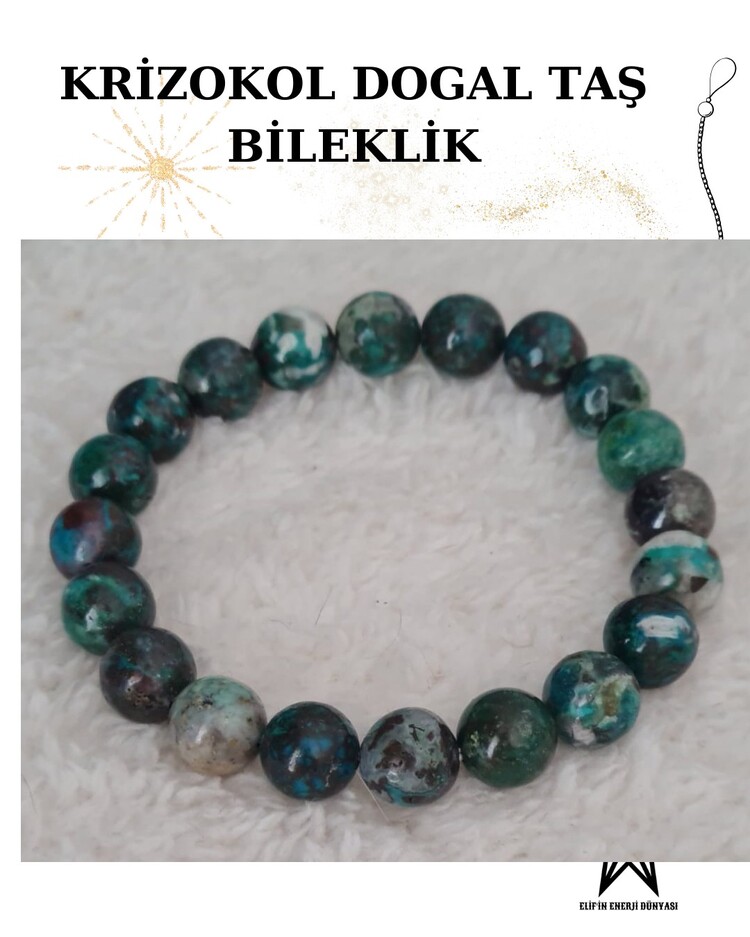 Krizokol Doğal Taş Bileklik