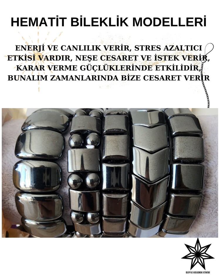 HEMATİT DOĞAL TAŞ BİLEKLİK